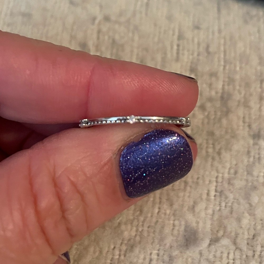 Dainty Sterling Silver Ring - size 8 - Picture 2 of 4